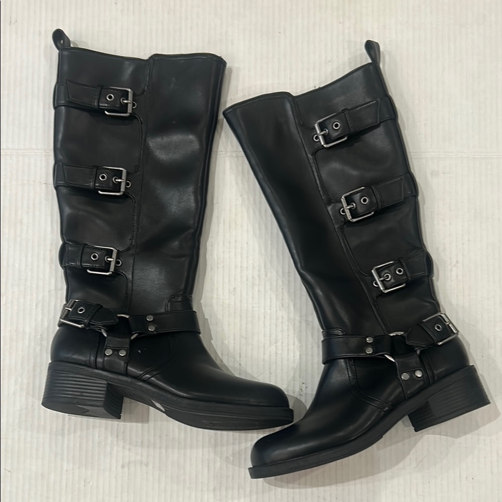 NWOT Dolce Vita Black Ardell Tall Buckle Boot Size 6.5 - Picture 9 of 17